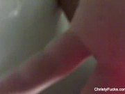 Busty starlet Christy Mack takes a bath