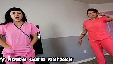 Homecare nurses Faith and Sushii Small Penis Humiliation