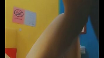Frisky, amateur babe is wearing a mask while getting fucked in front of the web camera