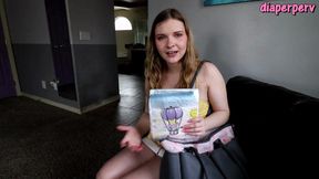 Harlow West is your sweet diapered sitter ABDL