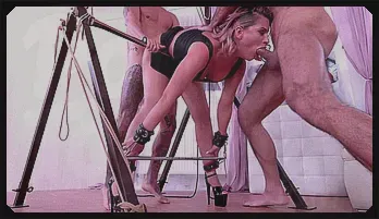 Bondage Triple Penetration with Larry Steel & Leidy De Leon