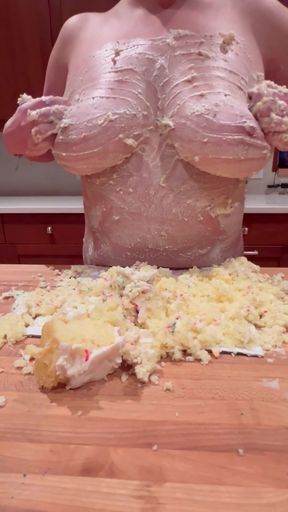 Step mom ruins birthday cake with her huge tits   Clip 3