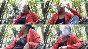 Petite Asian Smoking and Coughing in the woods mid run volume 15 Non Nude ****wmv****