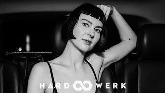 Delfine Dahlia gets caged and spanked in a kinky gangbang interview