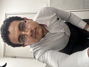 Mexican is jerking his cock at the office&#039;s bathroom