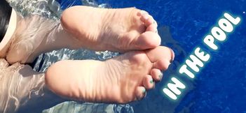 Barefoot Tease at the Pool