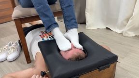 White Socks Smother – Locked Under My Feet