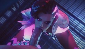 Sombra Lesbians And Oral (Overwatch)