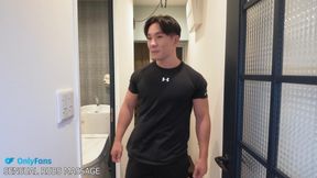Straight Muscle Man Sensual Rubs Massage