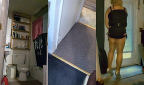 Pantyhose Fetish Cum Gushes over Ladyboy Highheels