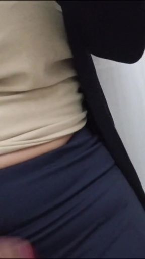 Busty, curvy student masturbates in her teacher's bathroom   Clip 1