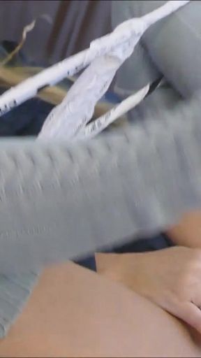 Moaning Orgasm Masturbating Pussy Play & Panty Sniffing Fingering with Close up POV