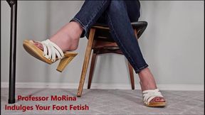 Professor MoRina Indulges Your Foot Fetish - nylon feet JOI in sandals