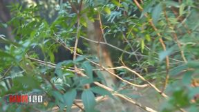 Nataly Divine Girl Sucking Her BF in the Wood, Shoot by a Voyeur