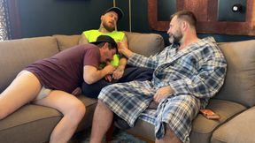 Sharing YoungBuck with a Blond Otter Jock