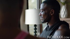 Sizzling hot Cesar Xes covered my dark face with his sticky white cum