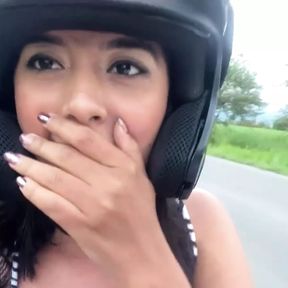 I masturbate in public on a motorcycle