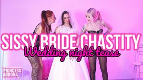 Sissy bride chastity - Wedding night tease