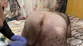 Part 2:- Stretching piggie's bum