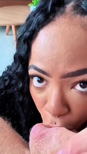 SHE STOPPED BY FOR MORE HARDCORE FUCK - Brunette Gostosa in Extreme Cowgirl ride in POV