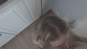 Blonde hottie next door wanted some hard cock