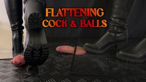 TamyStarly, femdom mistress in boots, crushes and tramples schlong and balls