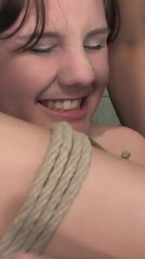 18 Year Old Michell Brown in Her First Bondage and First Girl/girl Scene