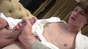 EastBoys: Anthony's Muscled Body Glistens as He Pumps His Cock