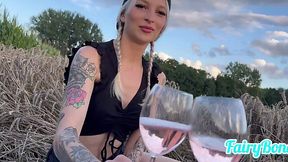 German teen got anal fucked outdoors
