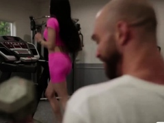 Perv dude licks and barebacks busty shemale Ariel Demure