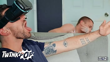 Tattooed Stud Chris Damned Switches From His Fuck Toy To His Roommate Theo Brady&#039_s Tight Ass - TWINKPOP