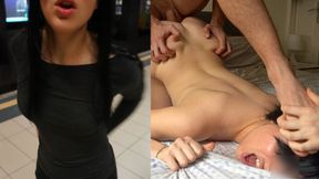 Italian GF gets fucked in the ass by her husband