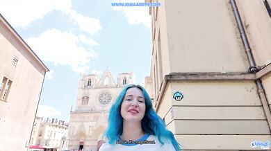 POV Tinder Khalamite Blue Hair Alt Girl Destroyed Me Hairy Creampie