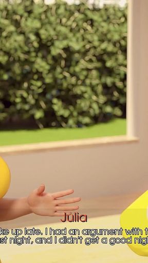 My Pleasure 10: Julian Watches Julia Finger Pussy Moaning His Name Kitchen Boobs