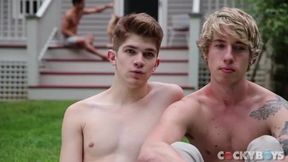 Levi Karter, Masturbate Rayder & Lukas Grande schlong