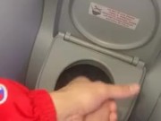 First time on a plane so I had to beat my dickk