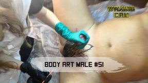 She Does Intimate Body Art to a Guy