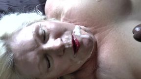 Thick Black Cock Penetrates Horny Granny