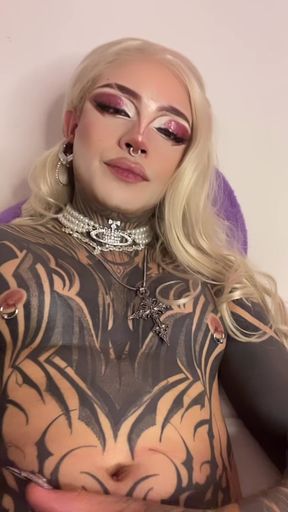 Tattooed Female Model