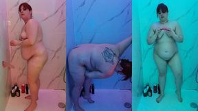 sous la douche avec gode et womanizer