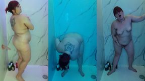 sous la douche avec gode et womanizer