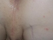MY OWN CUM ICE CUBES, FUCKED AND GAPPING Ginger Hole Dripping Creampie Right Into My Mouth,Eating it
