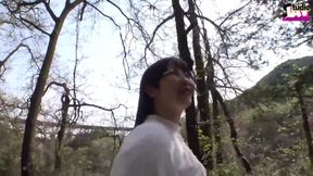 Public Wetting - a Pochaco Cutie Turns a Simple Walk Into a Clothes-on Spill Tour Chapter-1