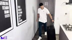 Hot Latina MILF swallows all his cum in a rough blowjob