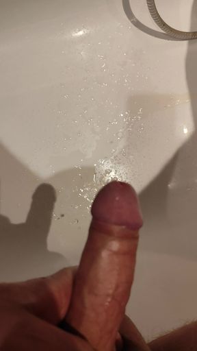 Pissing and jerking off