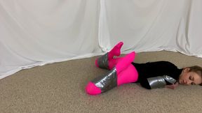 Macy Nikole spandex bondage frogtied 4k