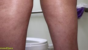 kitty quinn really had to pee and legit real accident in spandex