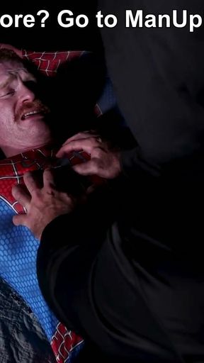 Worship me! Caught Spiderman in my Web at ManUpFilms   Clip 2