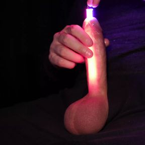 Urethral Sounding With Led Light Rod