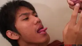 Asian Twinks 18+ Bareback and Piss After Intense Cock Sucking Session